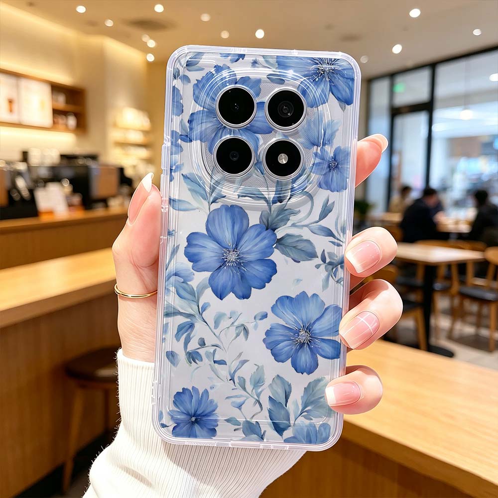 Mavi Suluboya Çiçek Desenli Te - Xiaomi Poco X6 incelemesi ve fiyatı